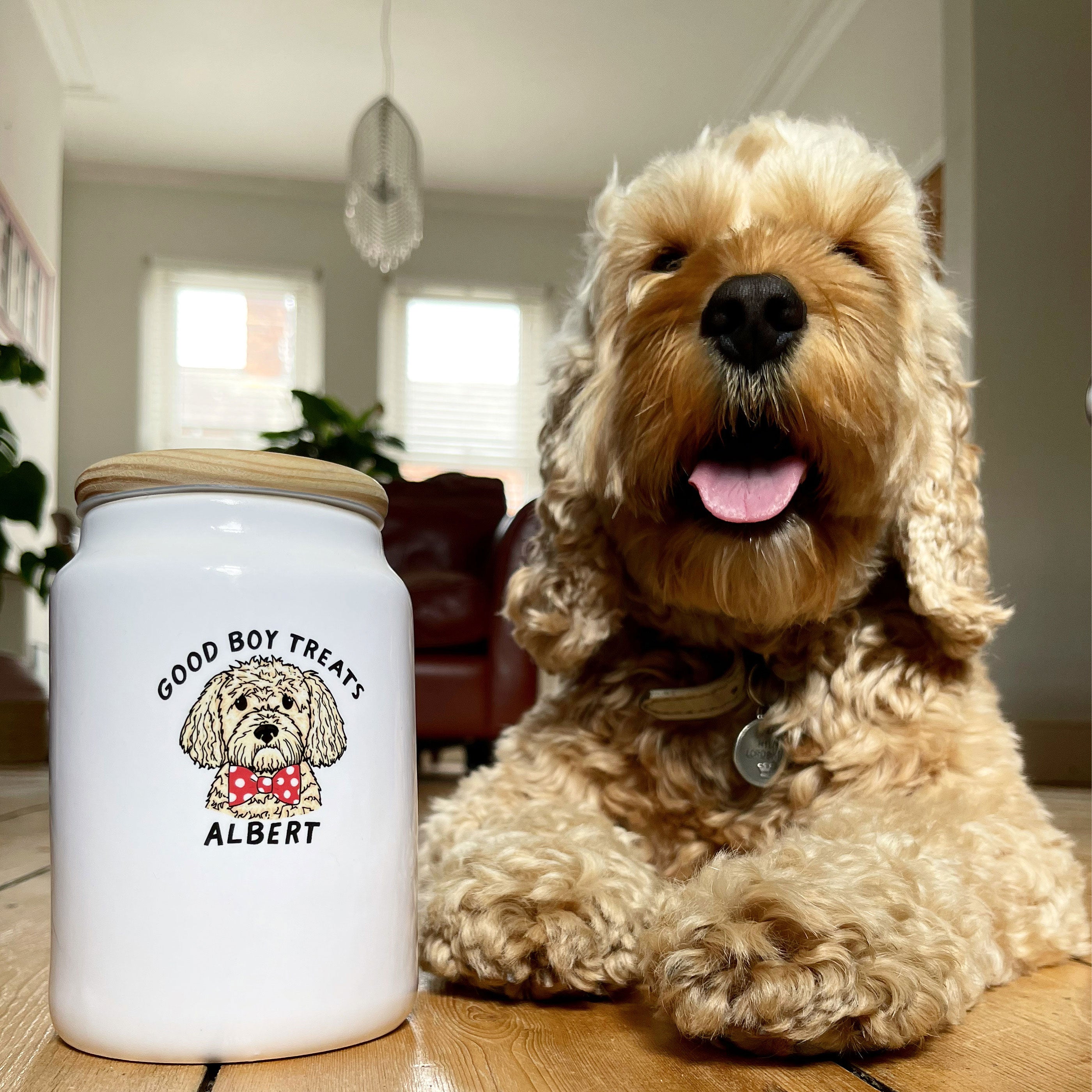 Personalised Good Dog Treat Jar