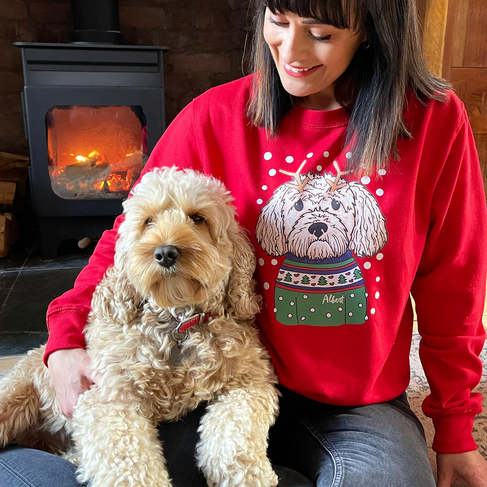 Personalised Dog Lover Christmas Jumper