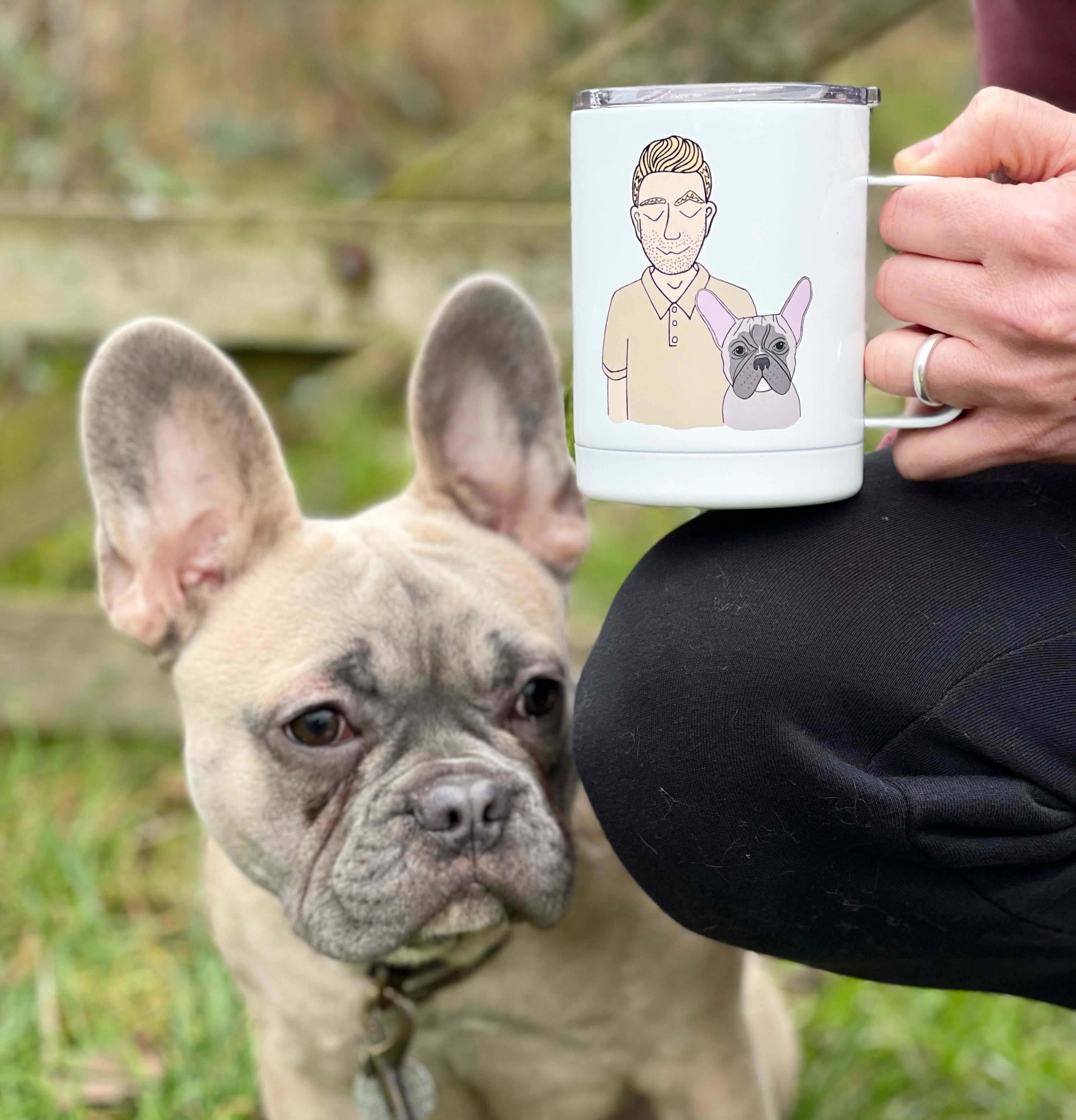 Personalised Dog Dad Insulated Travel Mug