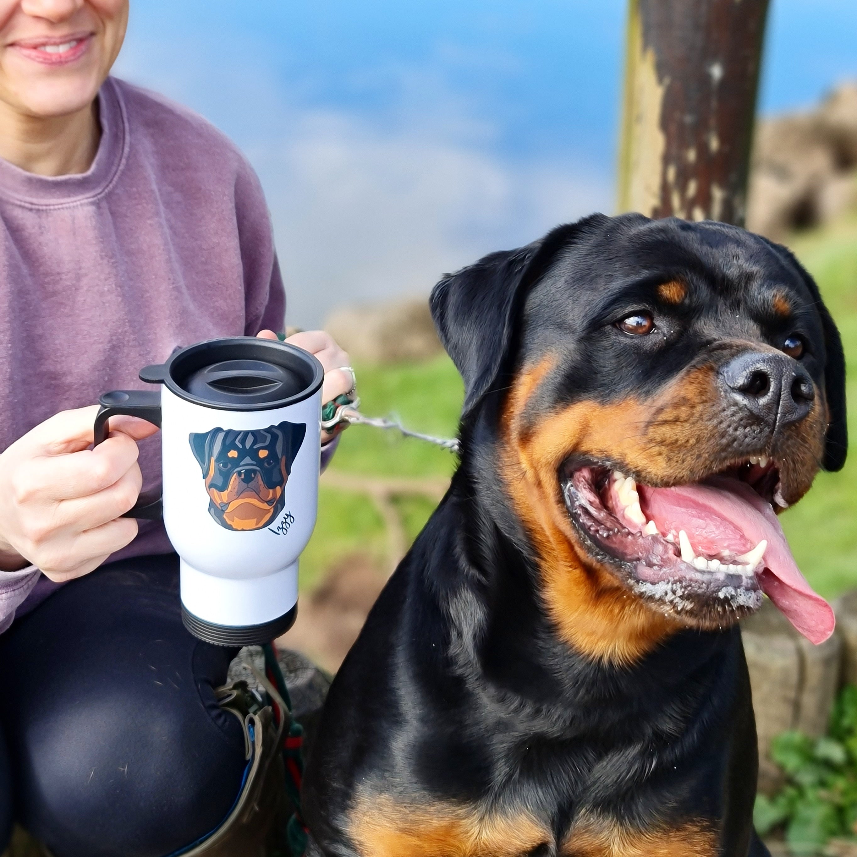 Personalised Dog Lover Travel Mug