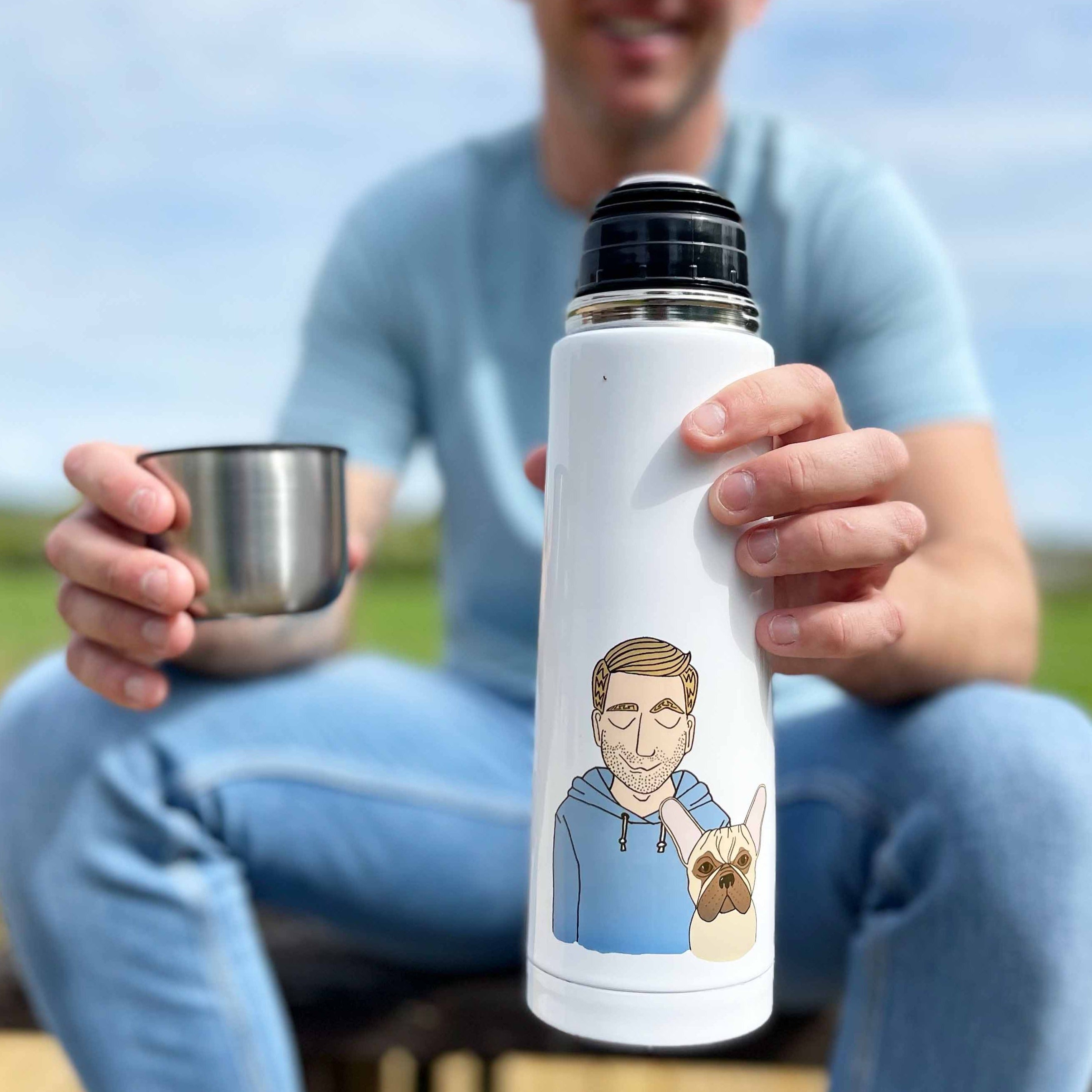 Personalised Dog Dad Flask