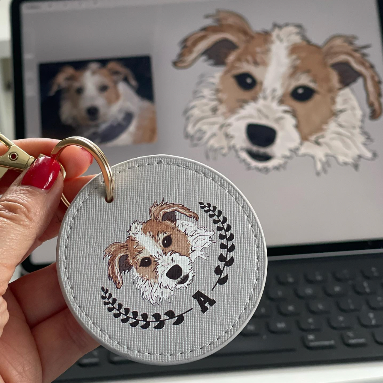 Personalised Pet Lover Keyring
