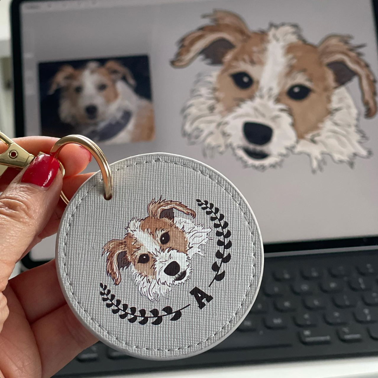 Personalised Pet Lover Key Ring