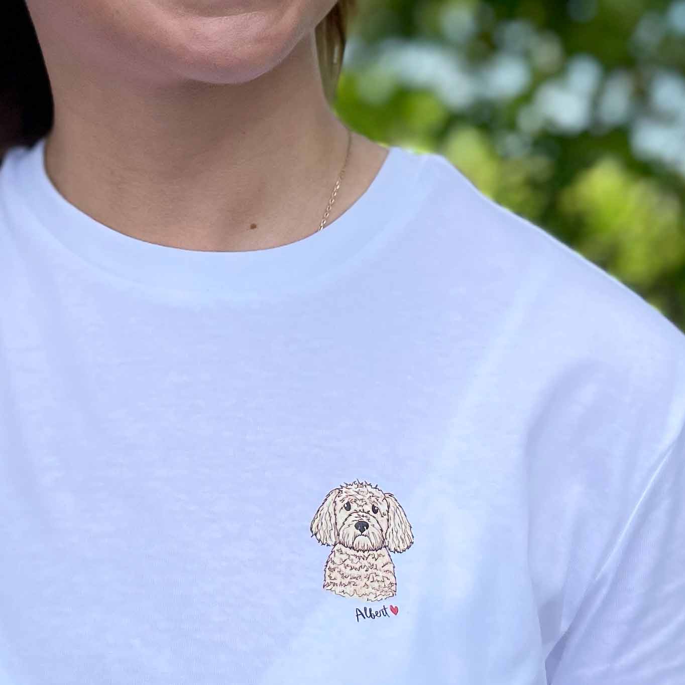 Personalised Dog Motif T shirt