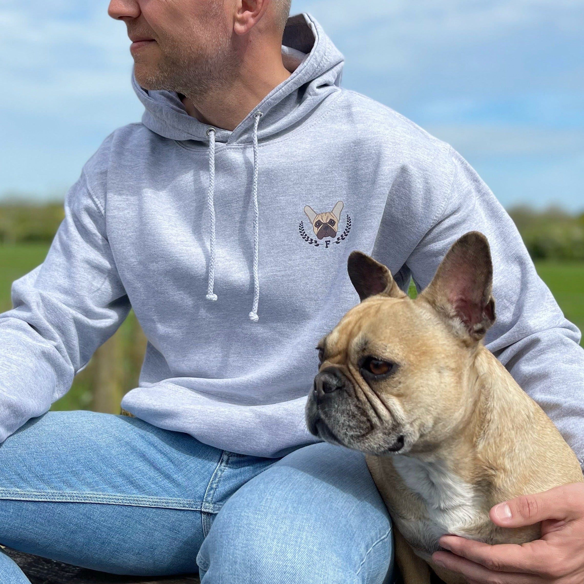 Men's Personalised Dog Varsity Hoody