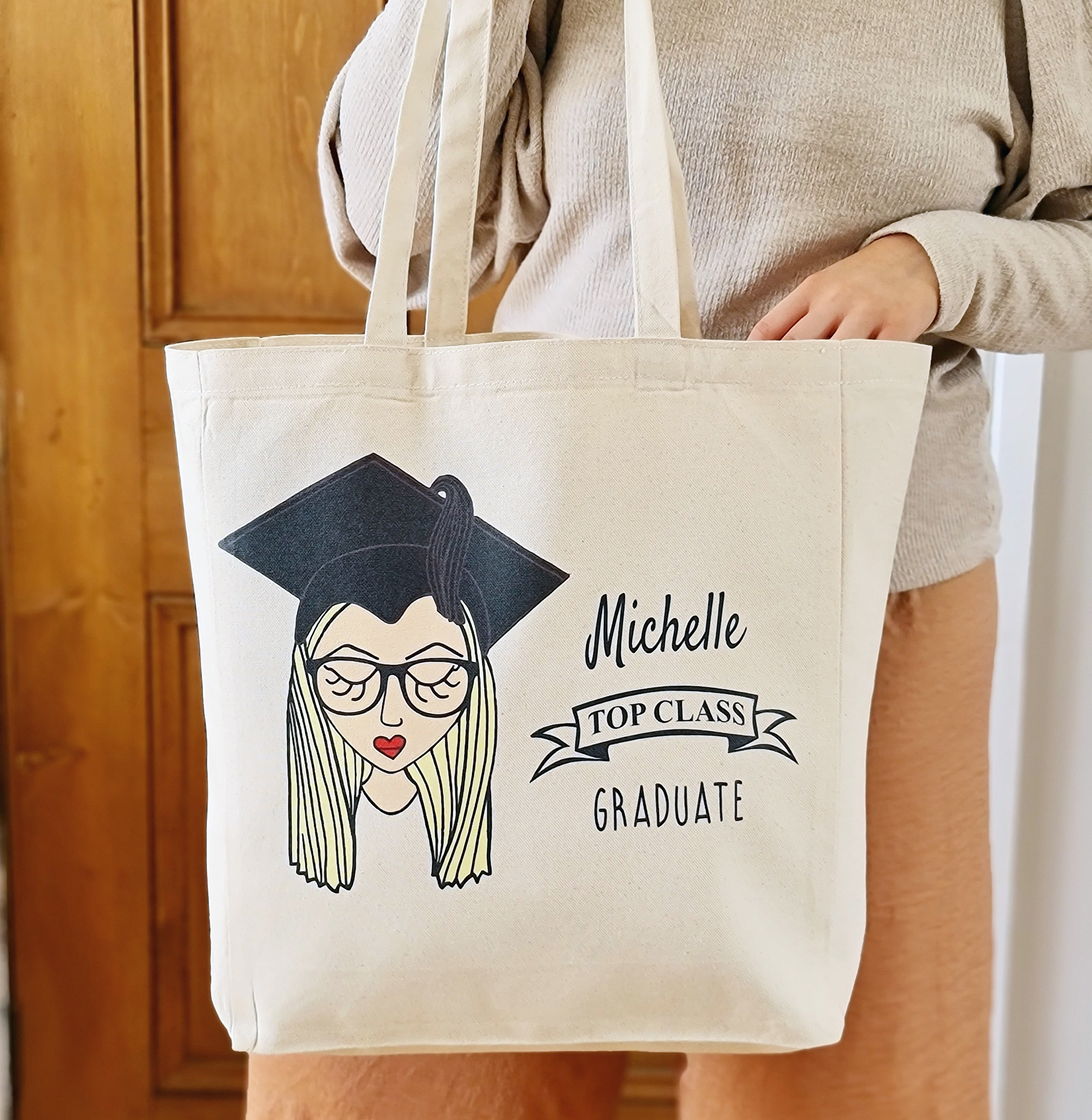 Personalised Top Class Graduation Gift Tote