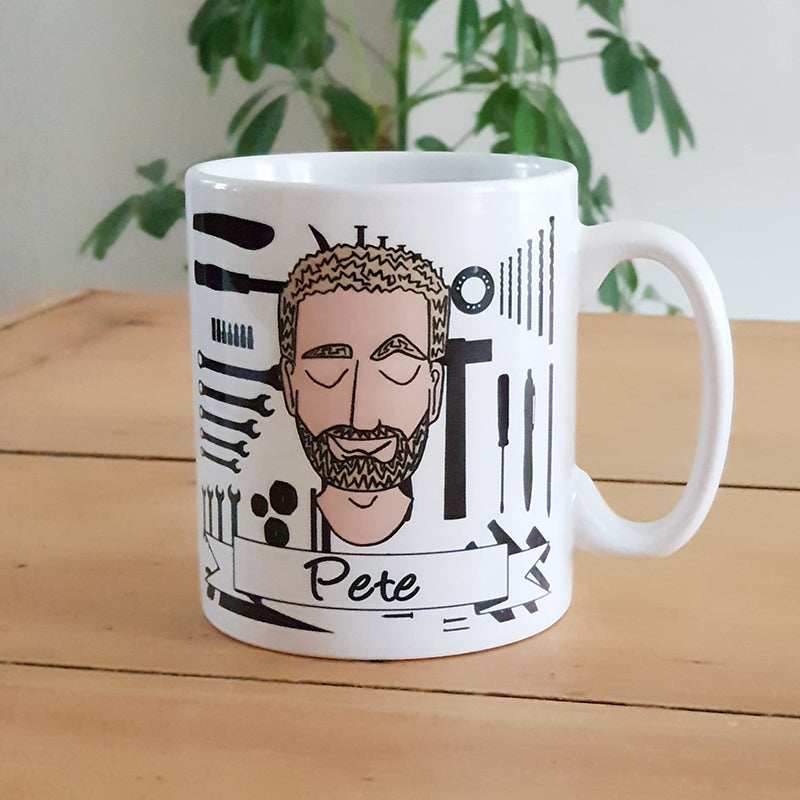 Personalised 'He Loves DIY ' Mug
