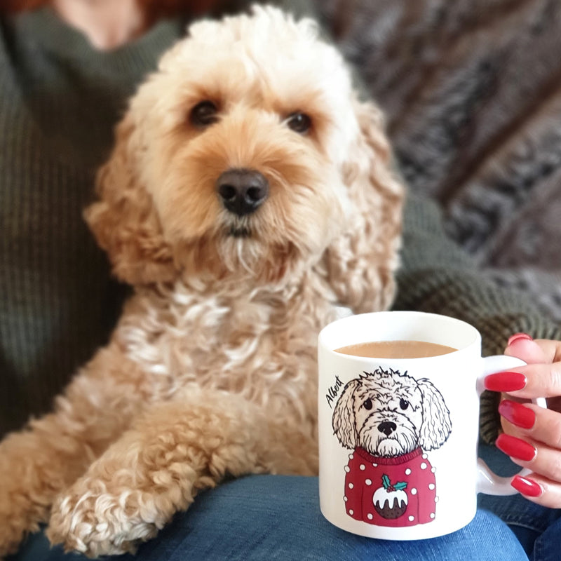 Personalised Christmas Dog Mug