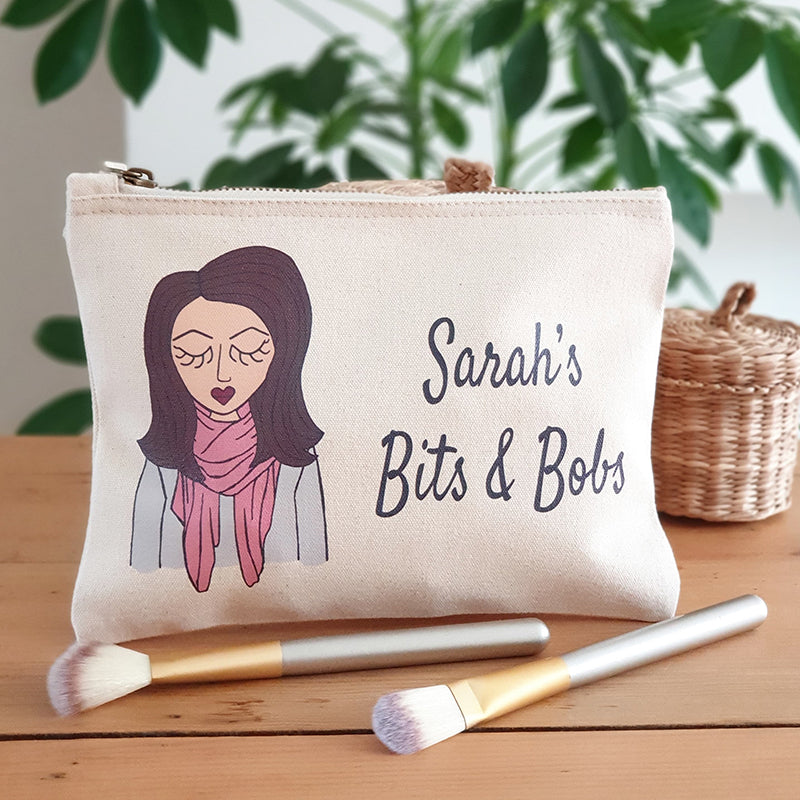 Personalised 'Miss Pretty Chic' Makeup Bag