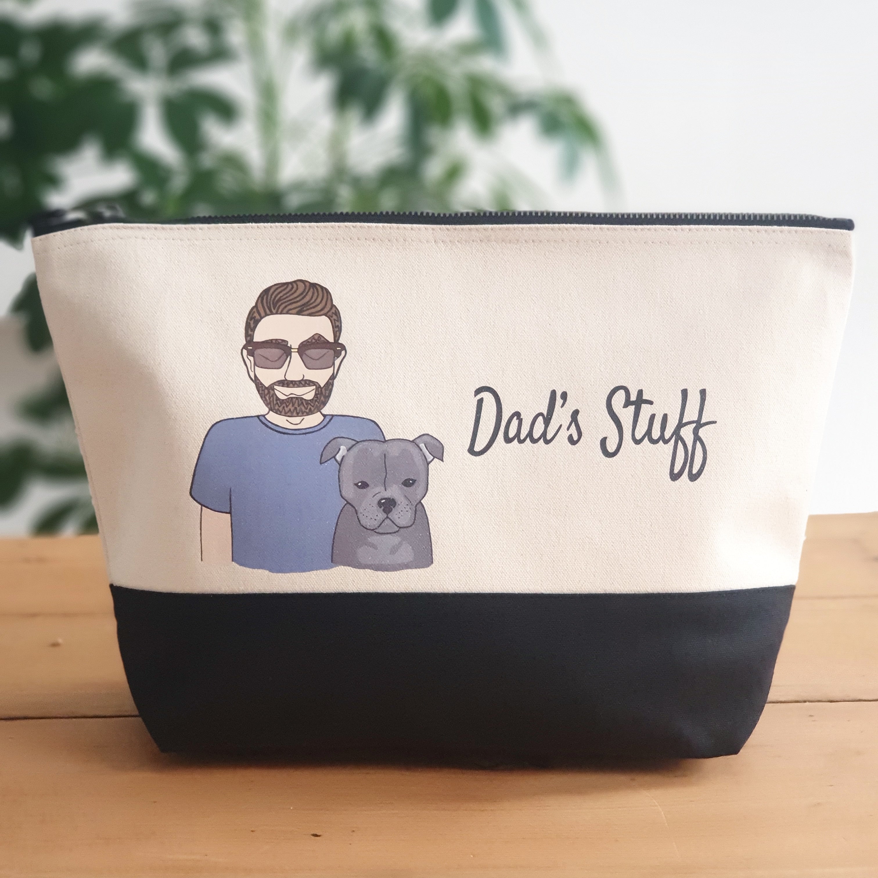 Personalised Dog Dad Washbag