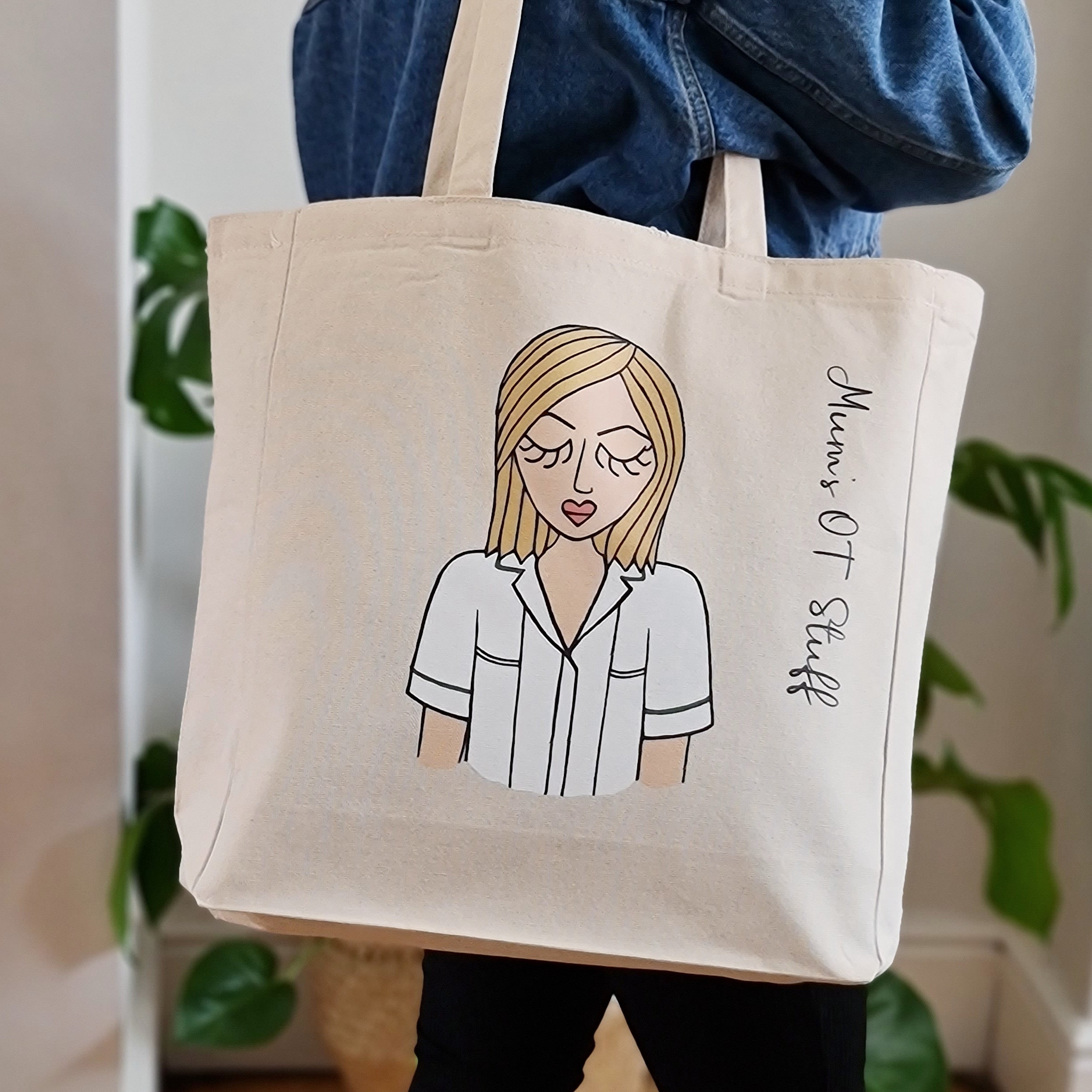 Personalised Nurse Doctor Midwife Tote Bag