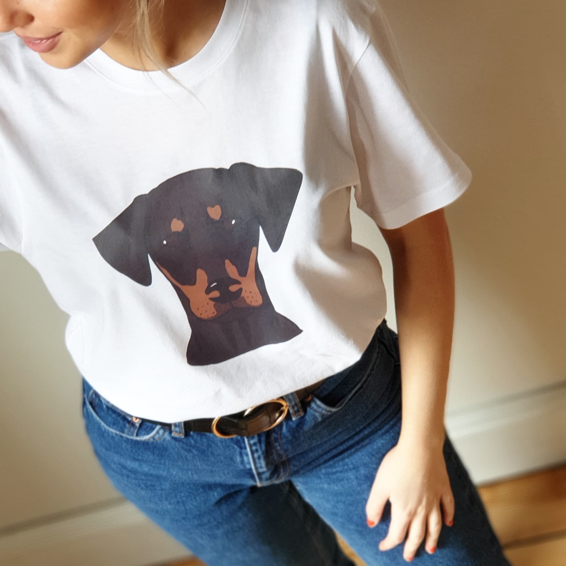Personalised Dog Lover Organic T Shirt