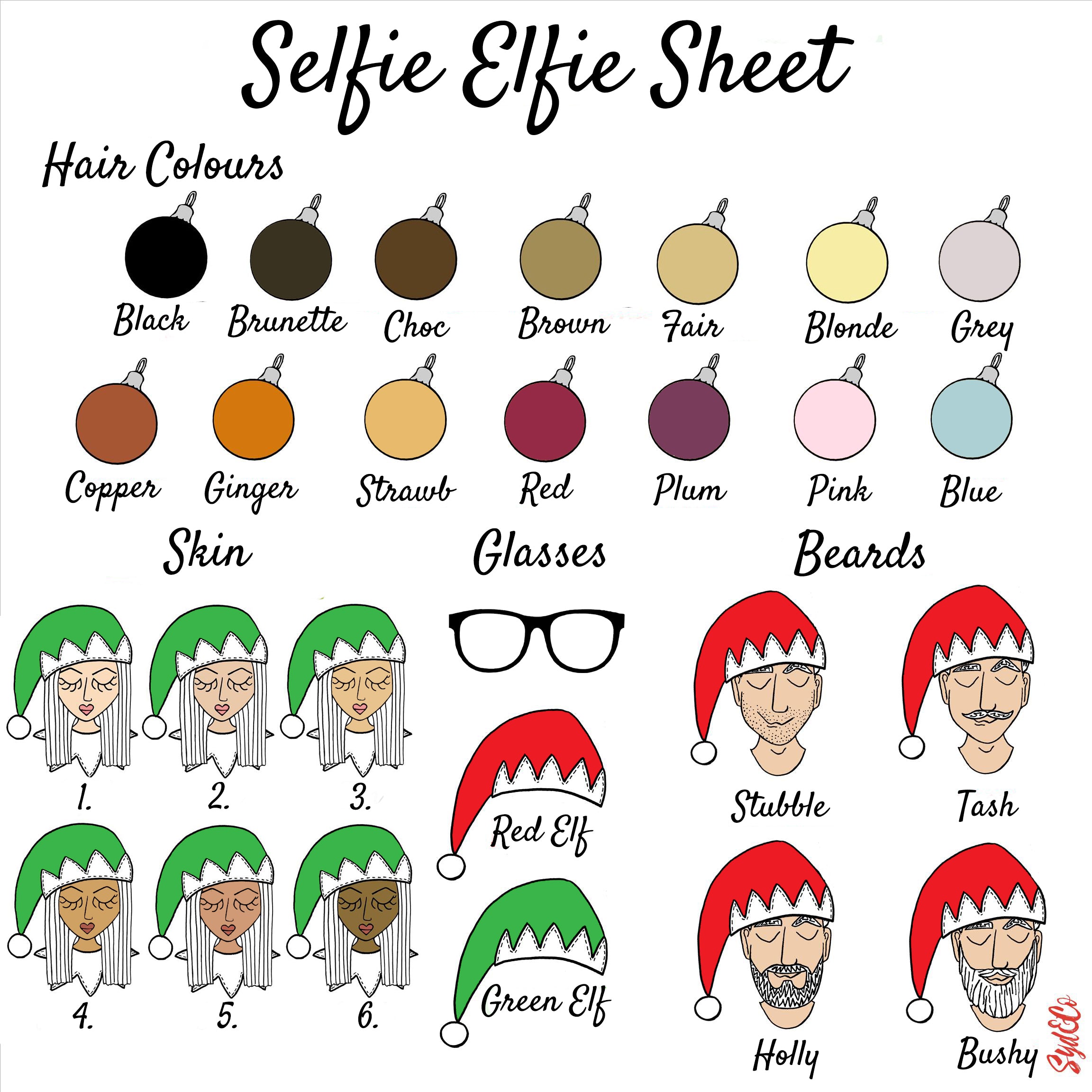 Personalised Selfie Elfie Head Christmas Mug
