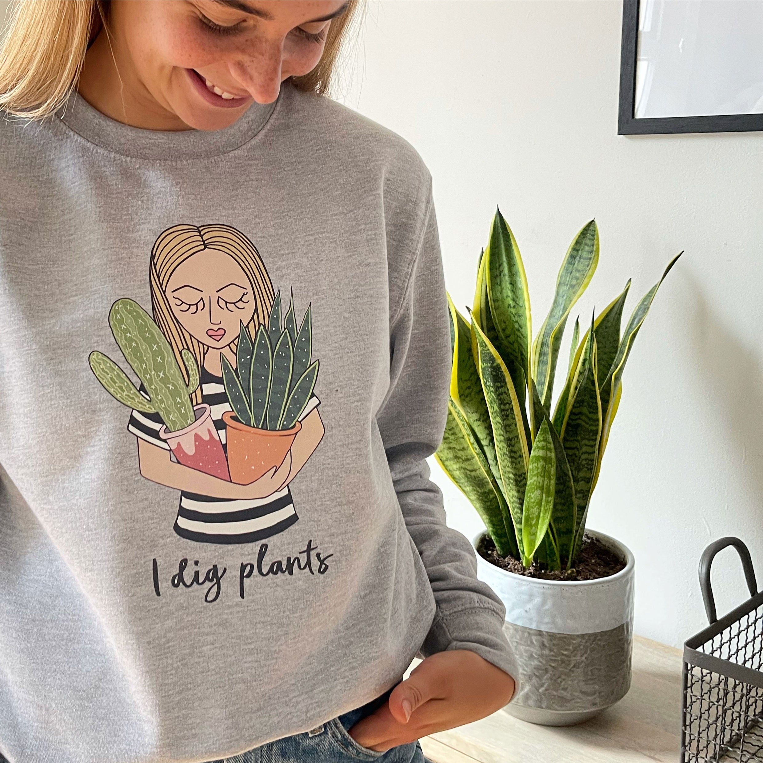 Personalised Plant Lady Sweatshirt
