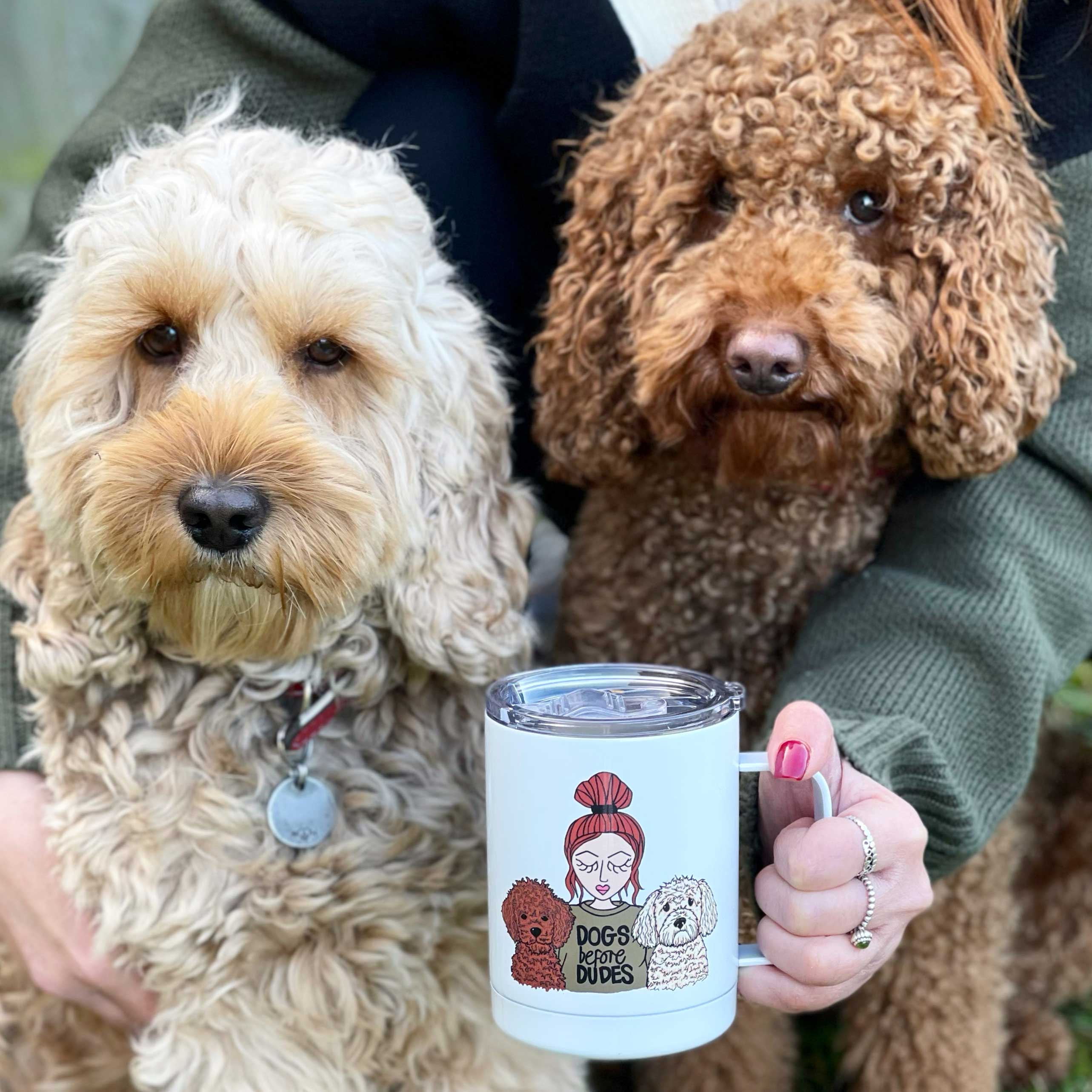 Personalised Dog Mum Insulated Travel Mug
