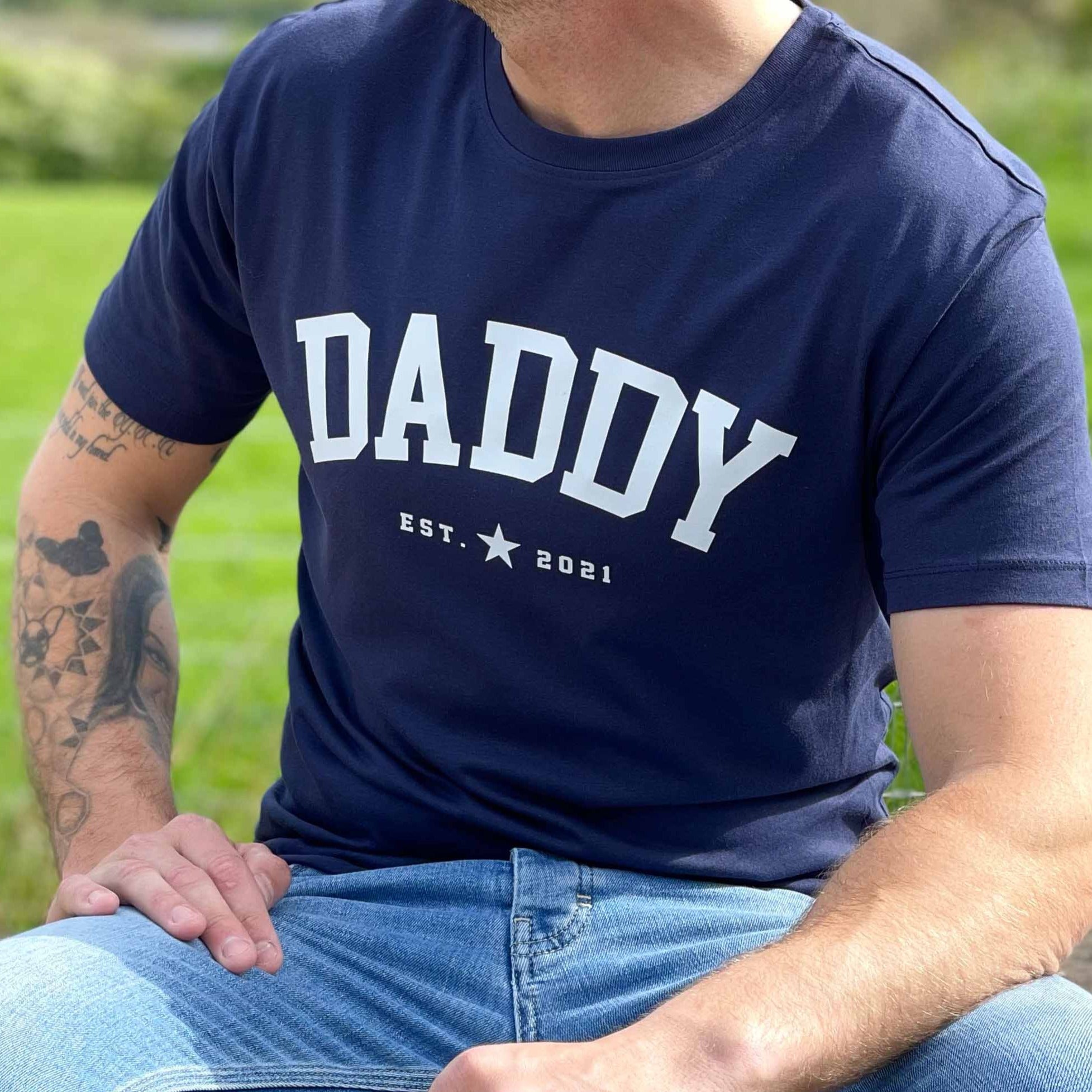 Personalised Daddy T shirt