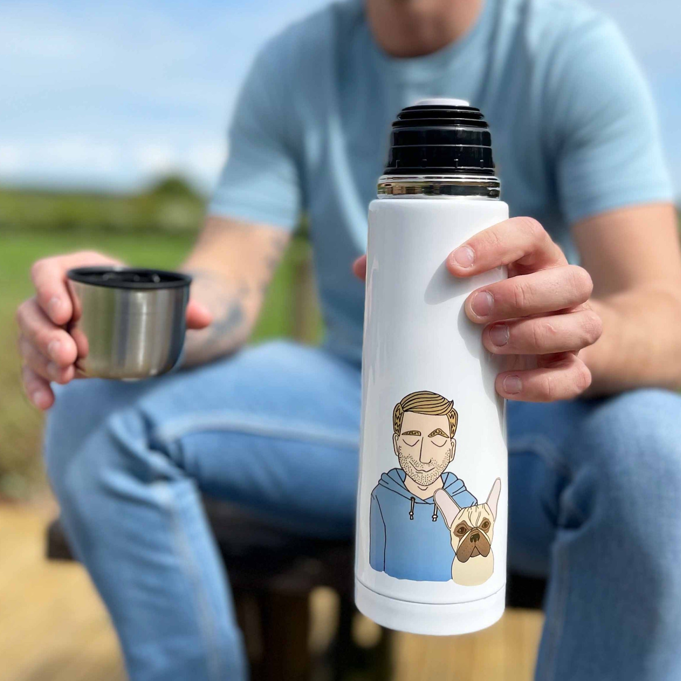 Personalised Dog Dad Flask