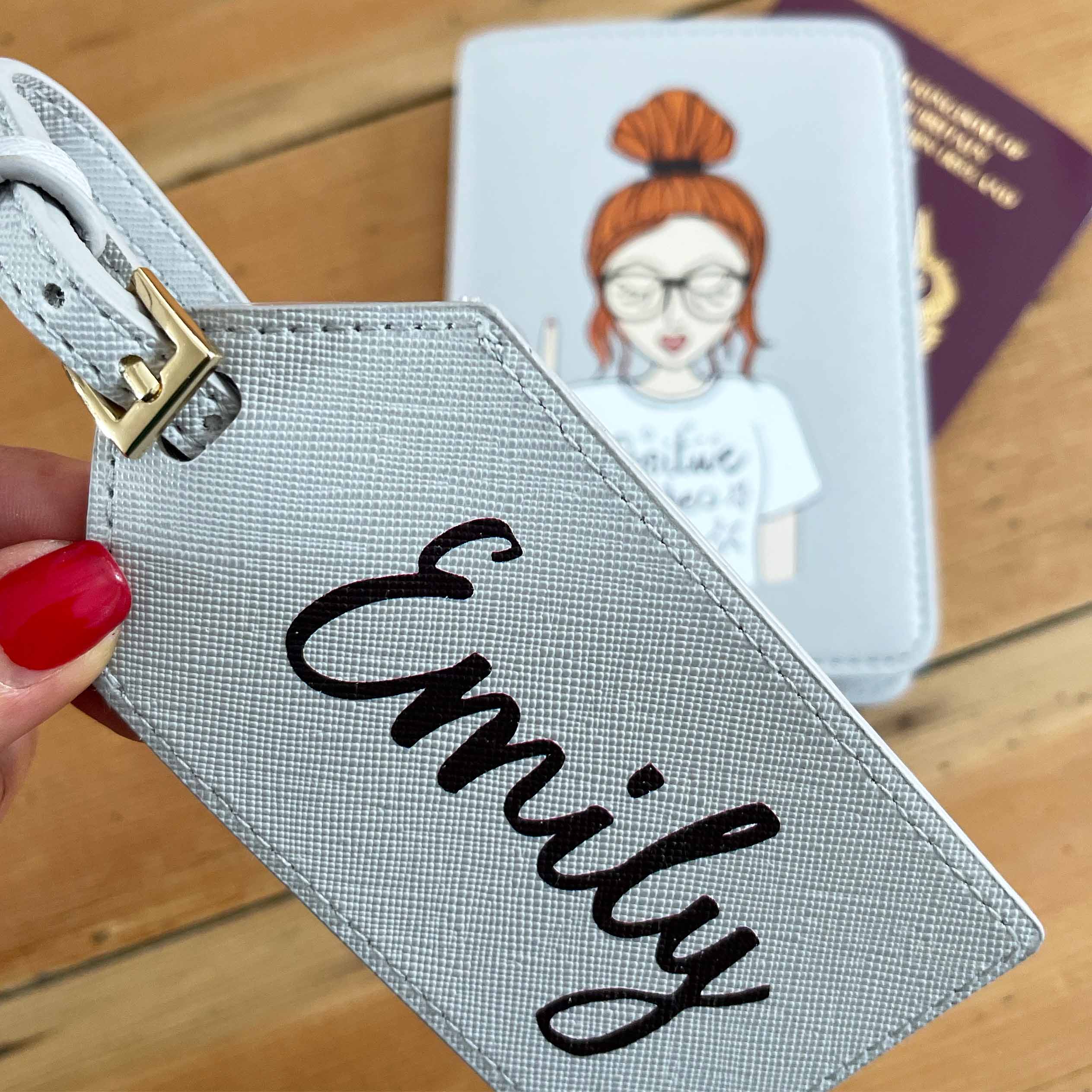 Personalised Passport Cover And Luggage Tag