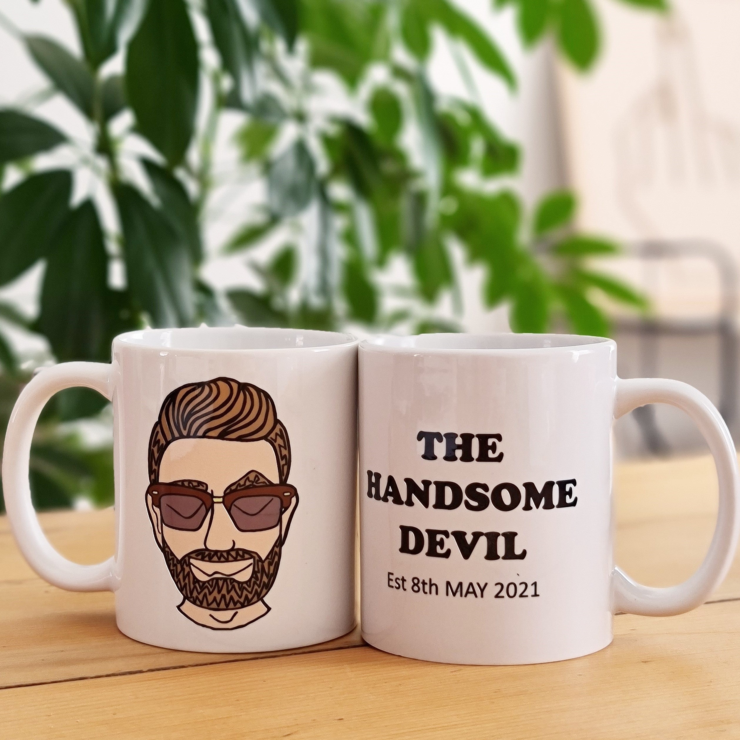 The Handsome Devil Personalised Mans Mug