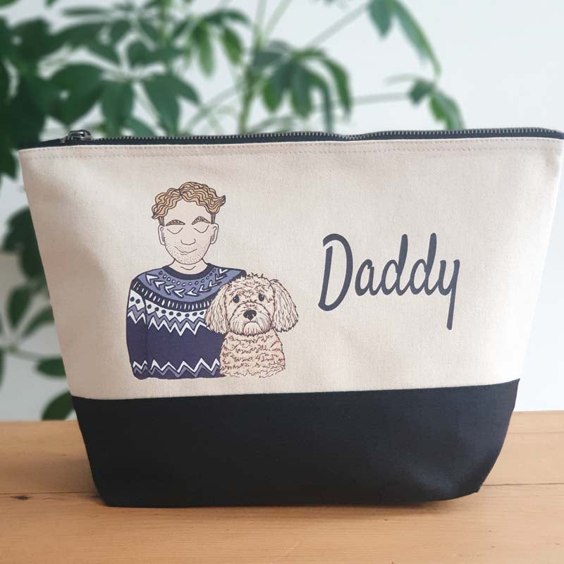 Personalised Dog Dad Washbag