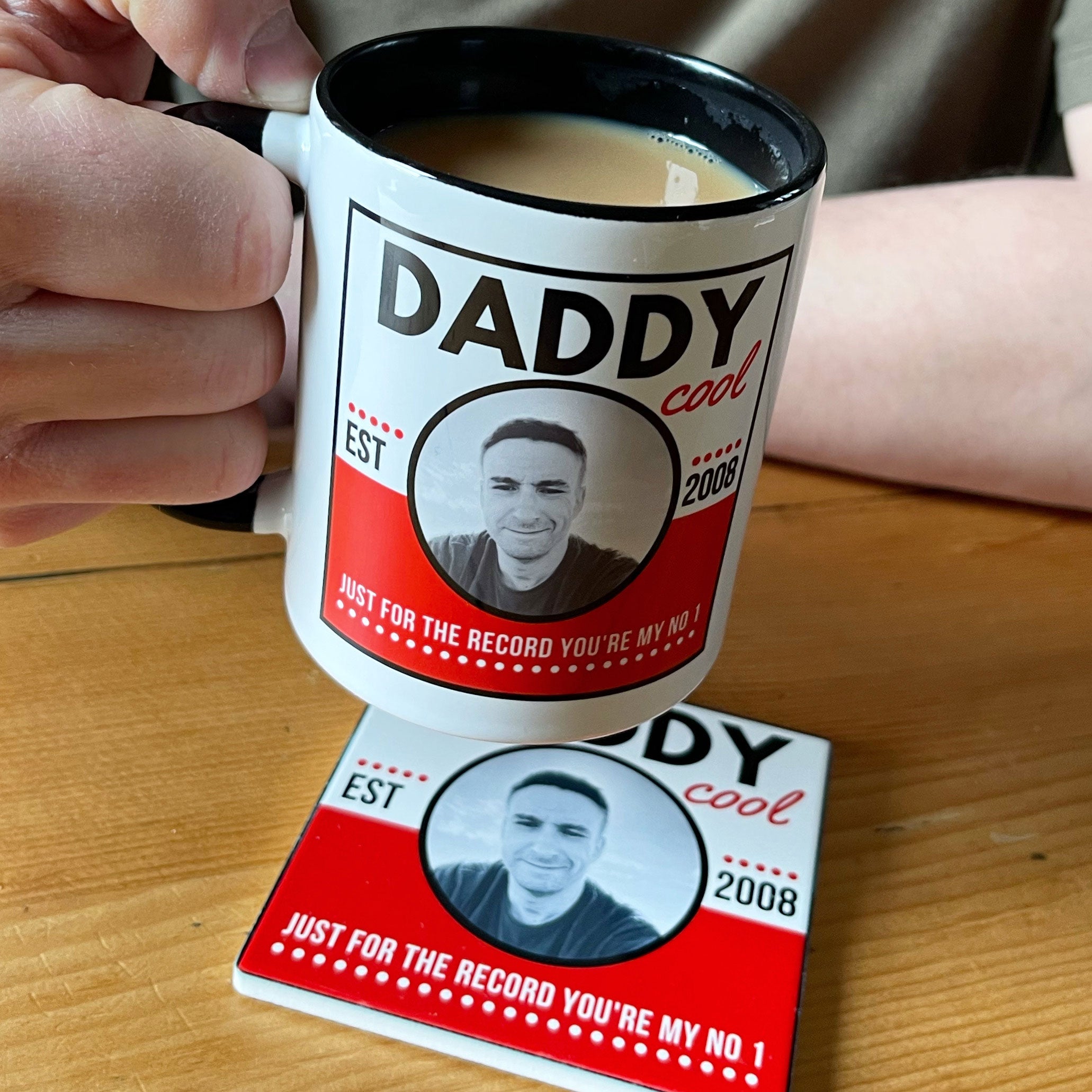 Personalised For The Record Photo Mug