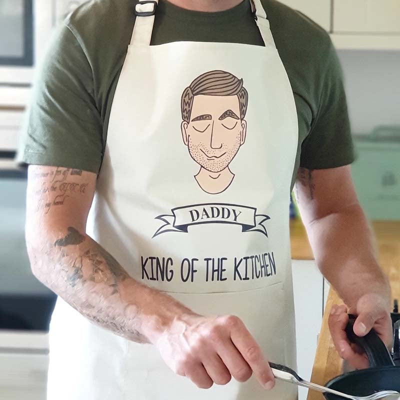 Personalised 'King of the Kitchen' Mens Apron