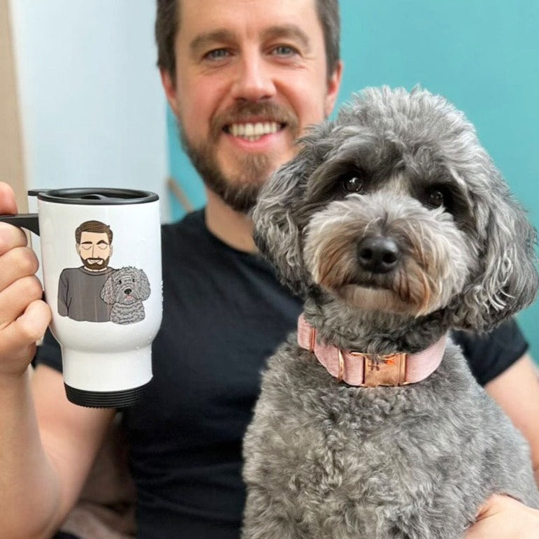 Personalised Dog Dad Travel Mug