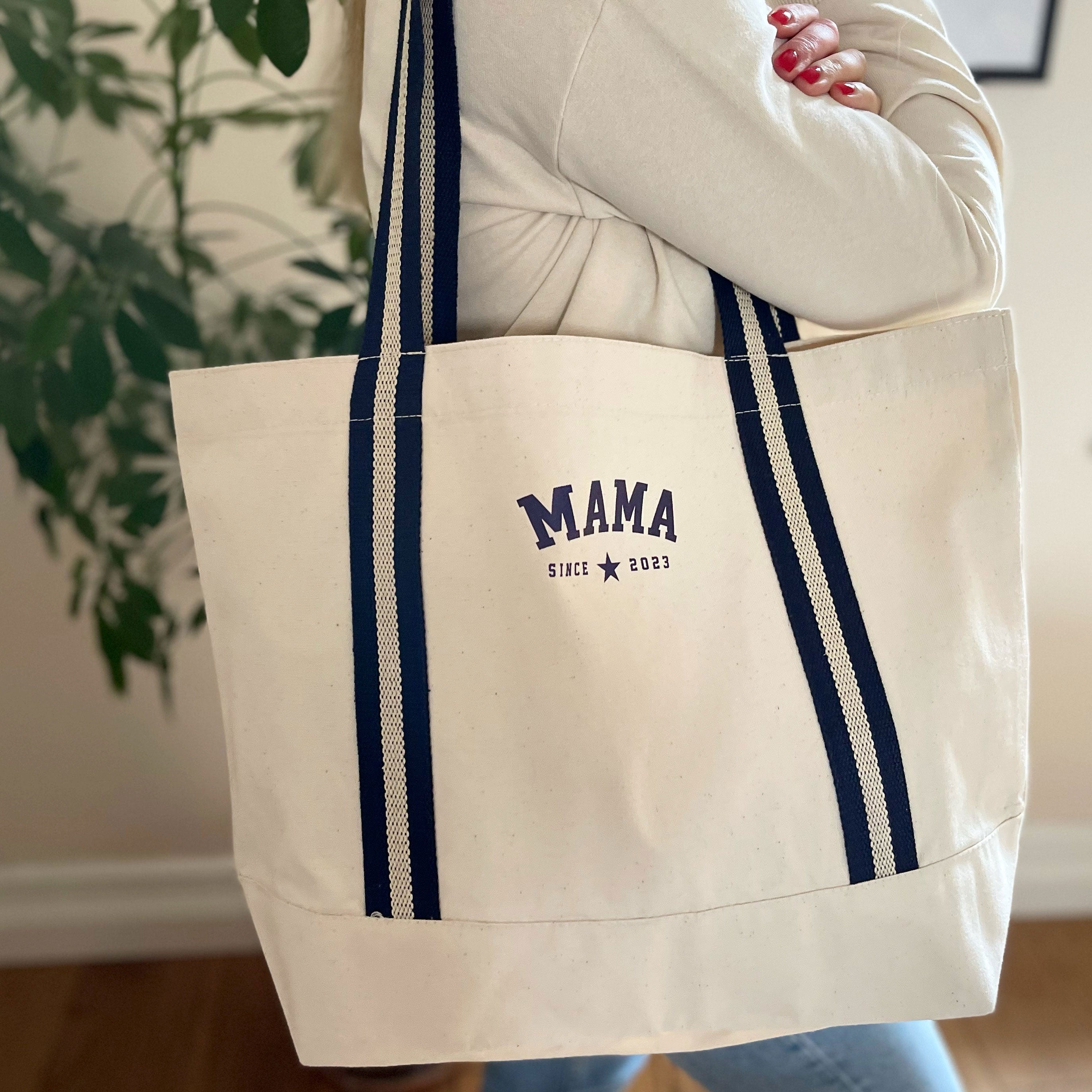 Personalised Mama Cotton Canvas Tote Bag