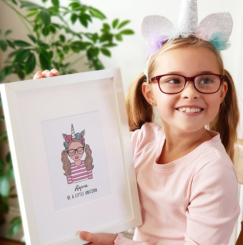 Personalised Be A Little Unicorn Children's Print