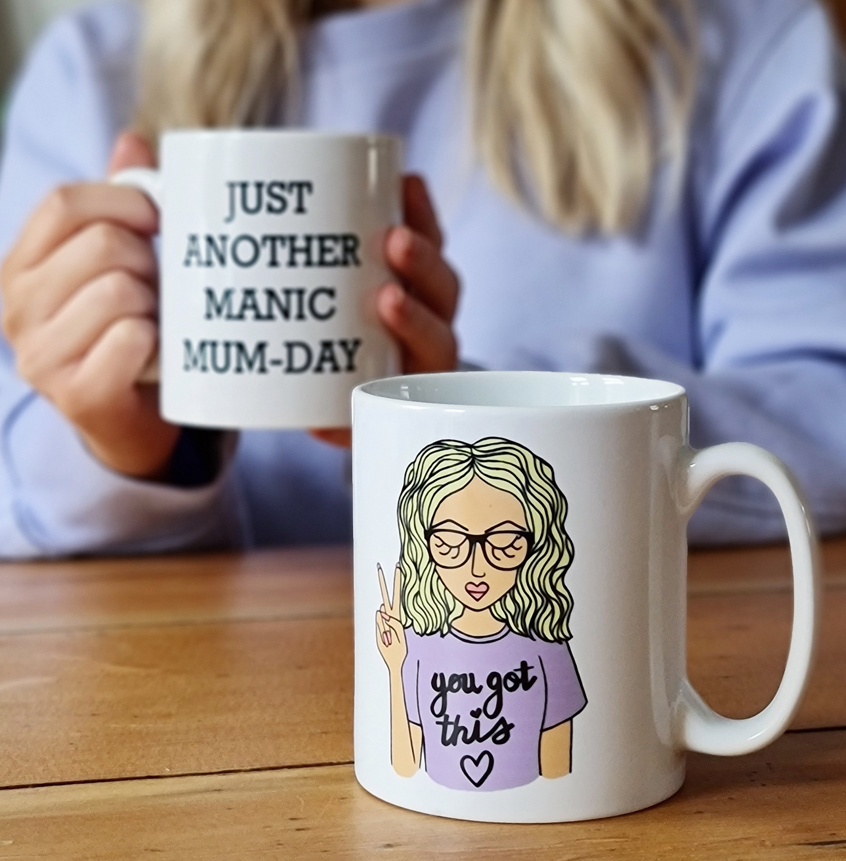 Personalised Manic Mum-Day Mug
