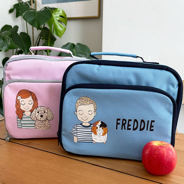 Personalised Back To School Lunch Bag With Pet