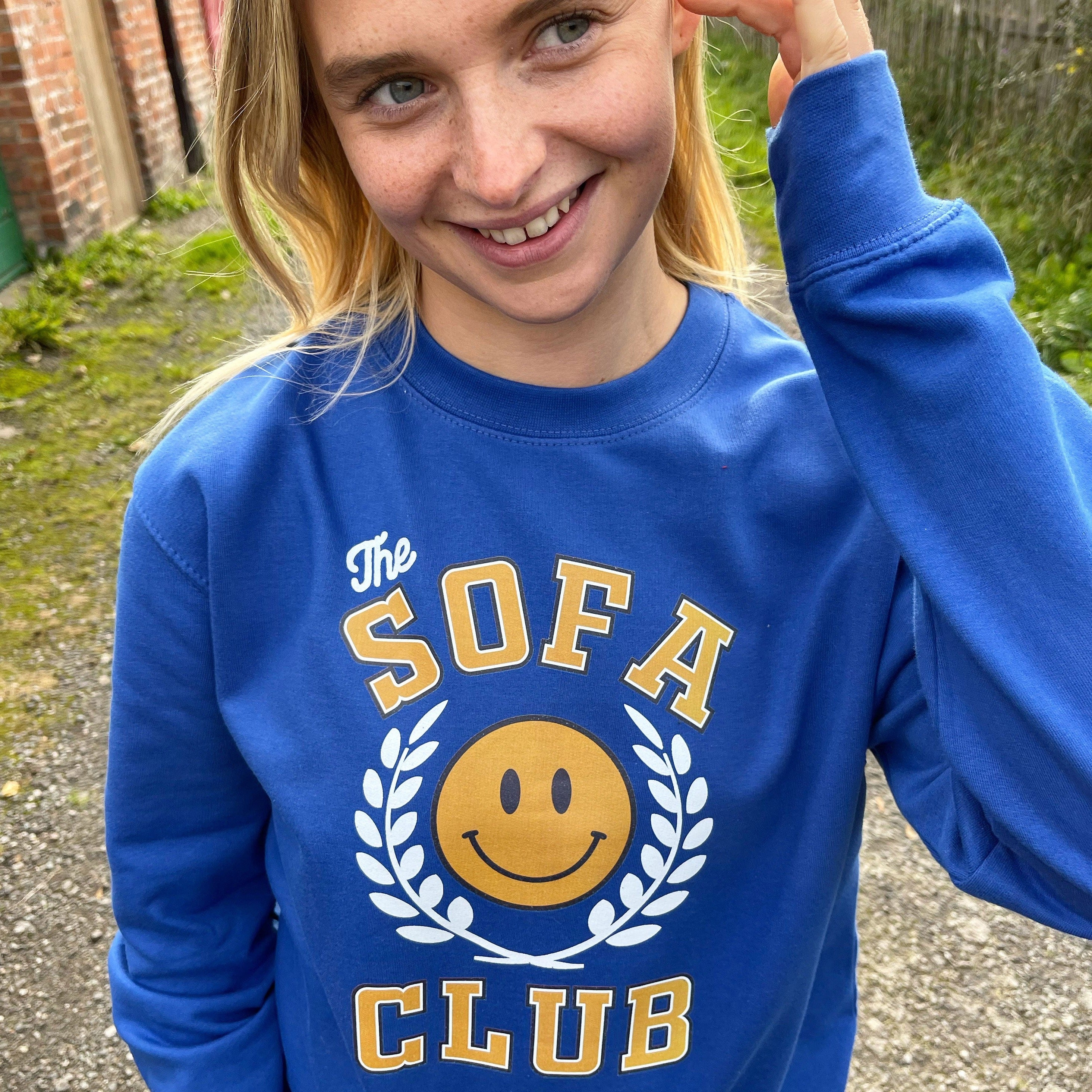 The sofa Club Smiley Face Sweatshirt