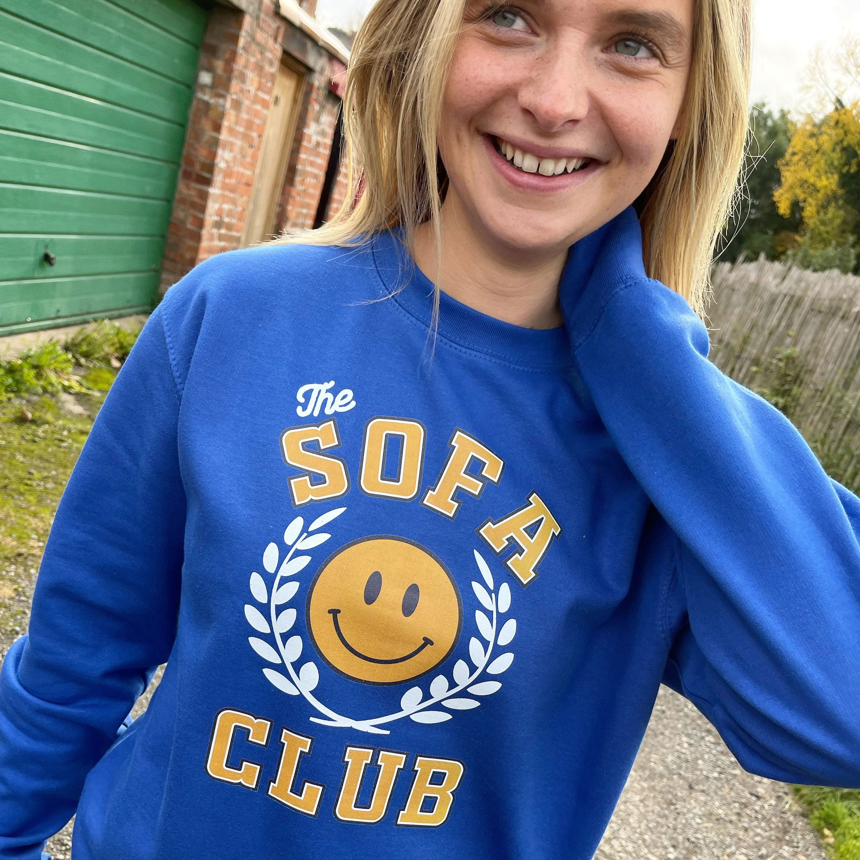The sofa Club Smiley Face Sweatshirt